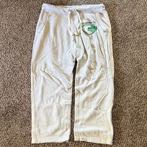 Hollister Light Gray Joggers with Green Logo